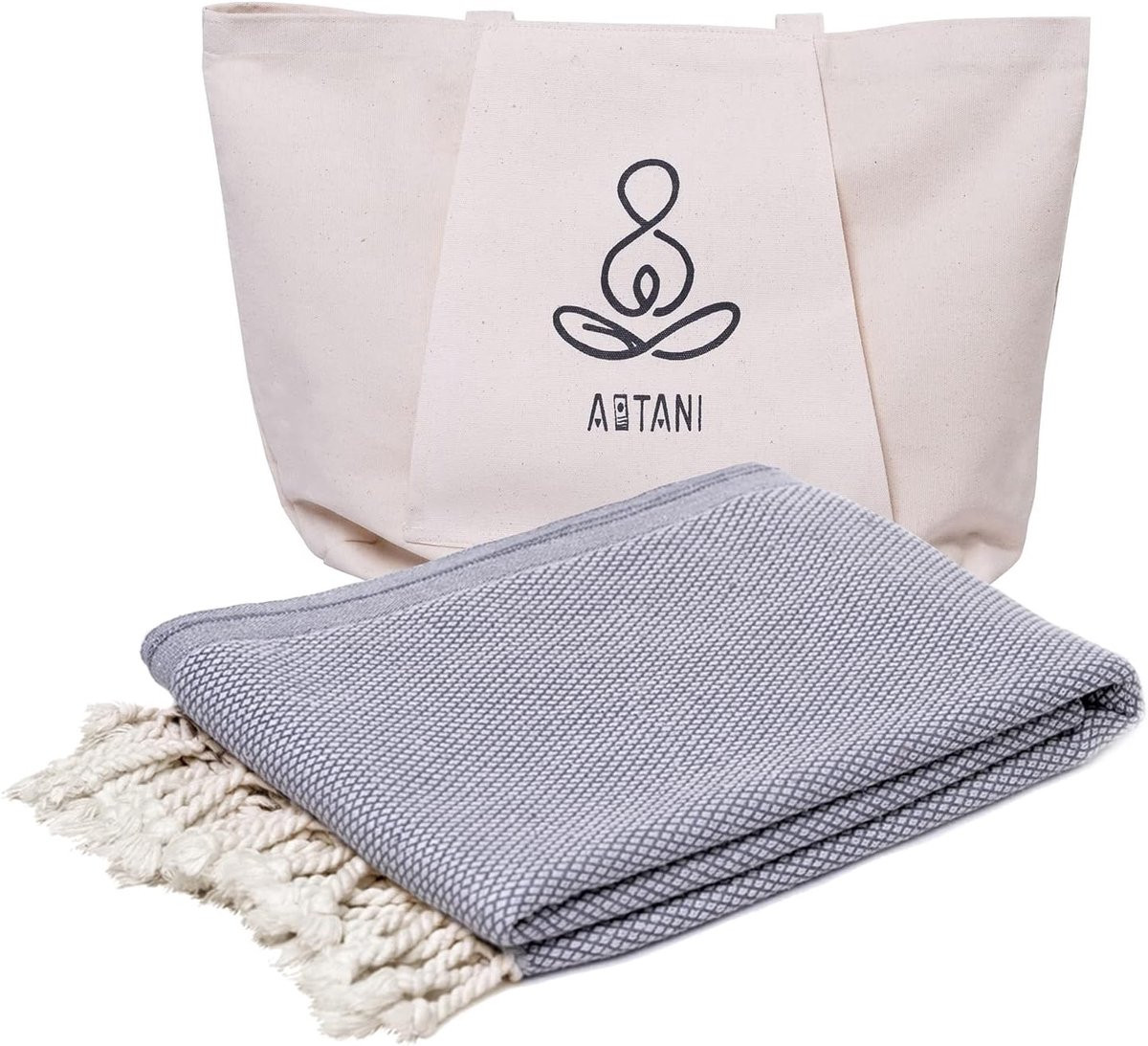 SnelShoppen Extra Groot Turkse Strandlaken - Zandvrij Lichtgewicht Katoenen Stranddeken - XL Eco Handdoek voor Vakantie en Camping