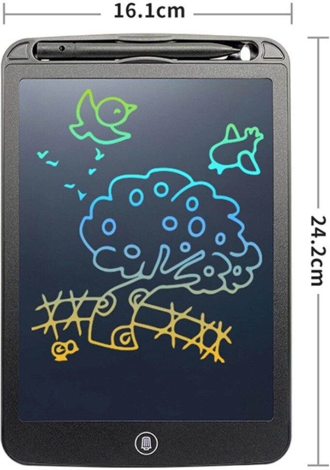 INF Doodle Schreibtablet - EU-Version, 10 inch LCD mit Ein-Knopf-Löschung und augenfreundlichem Display Schwarz