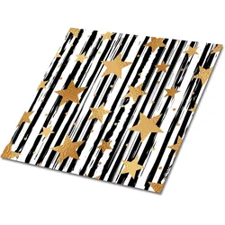 FLIESENAUFKLEBER 9 Stück 30x30 cm selbstklebend Linien und Sterne