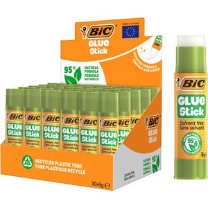 Bic Klebestift ECO Glue Stick, 8g, lösungsmittelfrei, 30 Stück