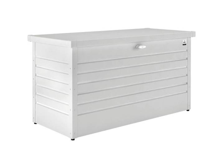 Biohort Kissenbox, Weiss, Metall, 101x61x46 cm, rostfrei, wetterbeständig, Gartenzubehör, Gartenbox
