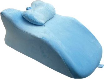 Handpicked Choices Couples Positioning Pillow For Intimacy Support Comfortable Ergonomic Bedroom Cushion blue