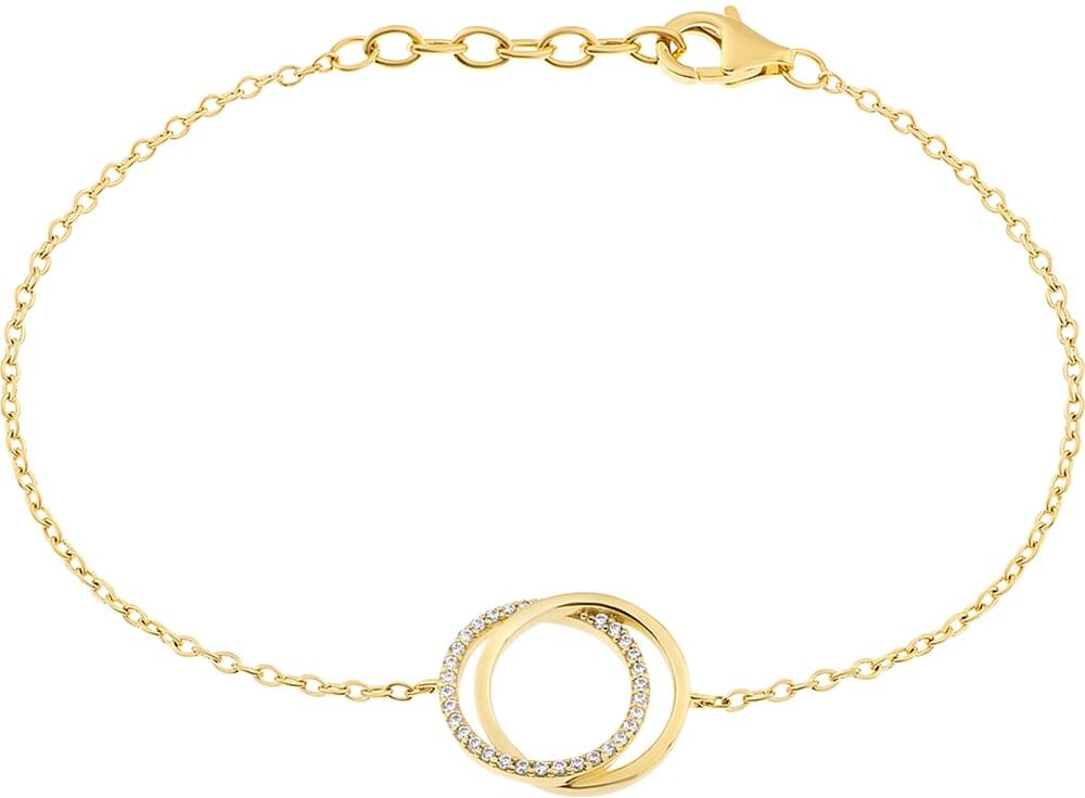 Bracelet Cleor En Plaqué Or Et Oxyde Femme