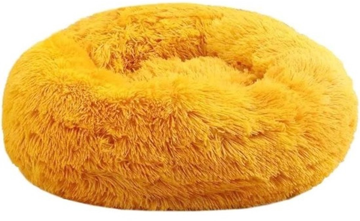 Ronde Donut Pluche Katten- en Hondenbed - 50 x 50 cm
