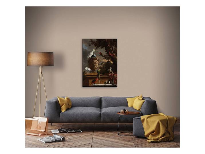 Impression sur toile La Ménagerie Lin Multicolore 70 x 100 x 3cm