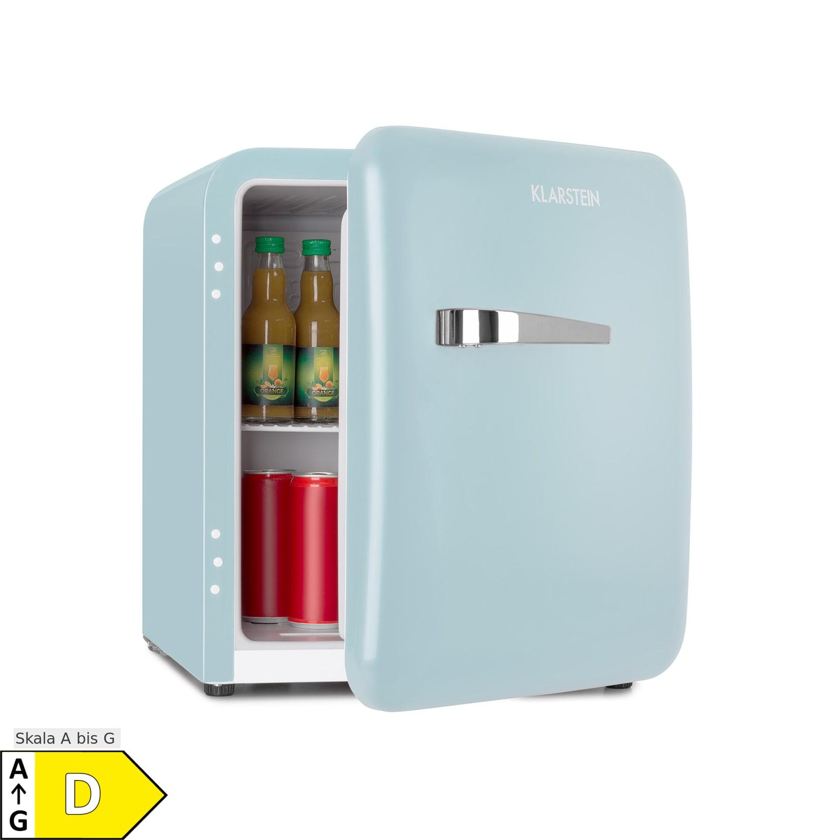 Audrey Mini Retro-Kühlschrank 48l 2 Ebenen Pastellblau 48 Liter