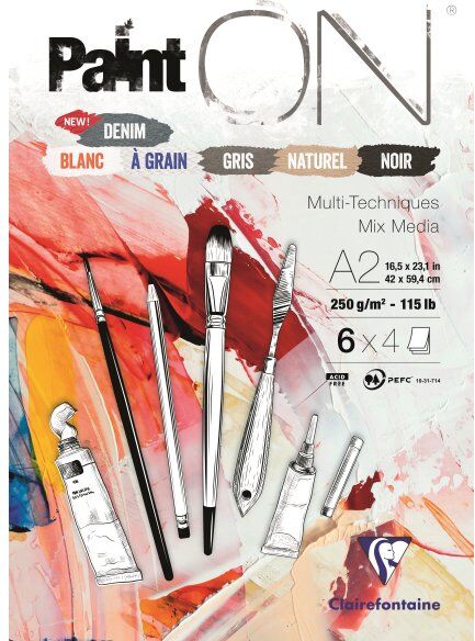 Clairefontaine Painton Tegneblok   Ass.   A2