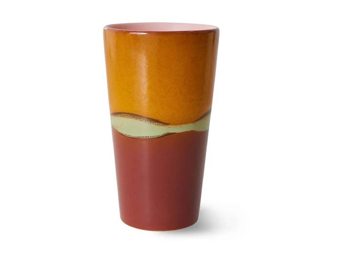 HKliving Tasse à café latte 70 s Clay'