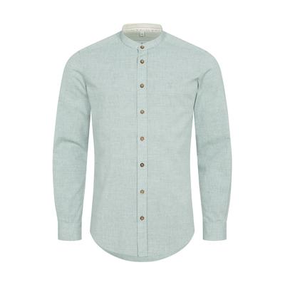 Trachtenhemd NÜBLER "Trachtenhemd Severin", Herren, Gr. M, EURO, grün, Obermaterial: 100% Polyester PES., Hemden Trachtenhemd
