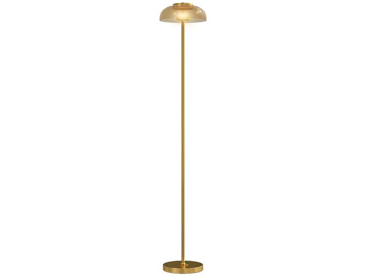 HOMCOM LED Stehlampe Wohnzimmer, Stehleuchte mit 3000 K warmem Licht Fußschalter