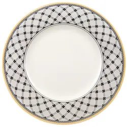 SPEISETELLER Audun Promenade weiß-grau-gelb ø 27,1 cm