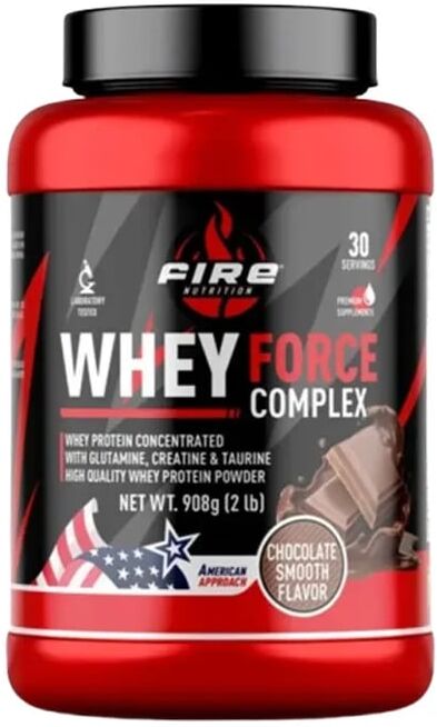 Fire Nutrition Whey Force Complex 908g Chocolate Branco