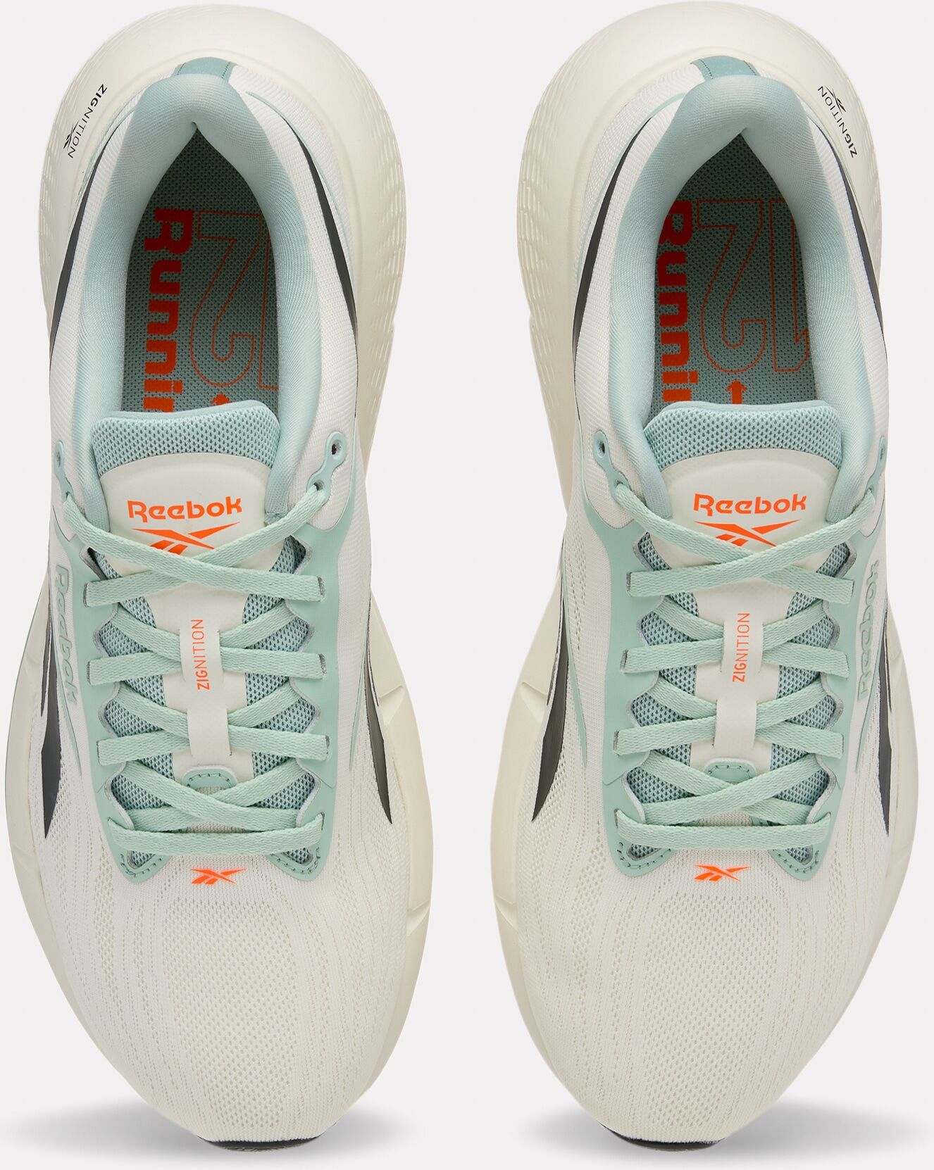 Laufschuh REEBOK "ZIGNITION", Herren, Gr. 46, chalk, chalk, grau, Textil, Schuhe Laufschuh, vielseitiger Lauf- und Trainingsschuh chalk, chalk, grau 46