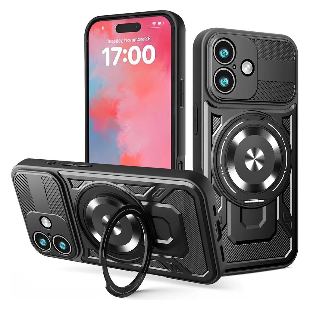 Techsuit - RuggedCam - iPhone 17 - Black (Apple iPhone 17) (59615753)