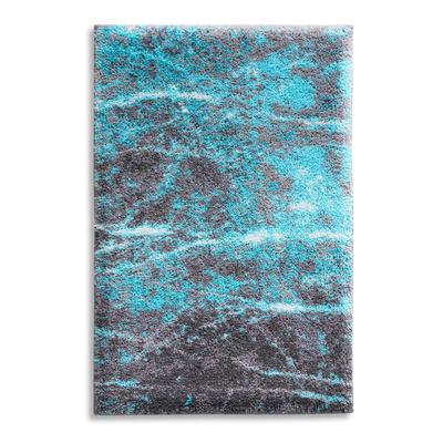 Badematte GRUND Gr. 1, blau (grau, ozean), rechteckig (60cm x 90cm ), Badematten, Badematte