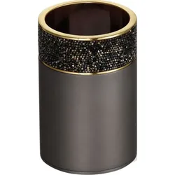 Rocks Zahnbürstenbecher dunkles Metall matte - gold