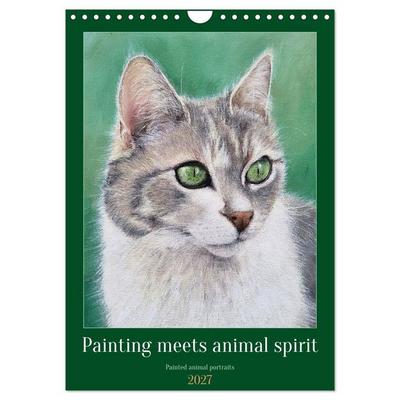 Painting meets animal spirit - Painted animal portraits (Wall Calendar 2027 DIN A4 portrait), CALVENDO 12 Month Wall Calendar