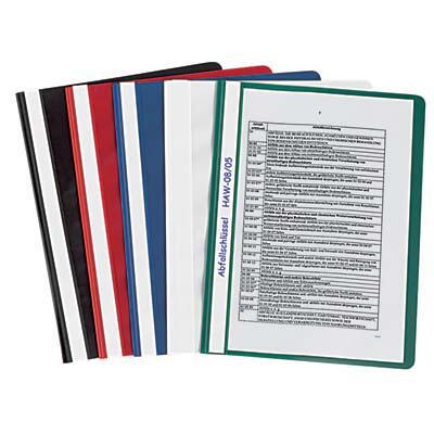 neutral Schnellhefter DIN A4 Polypropylen (PP) 10x schwarz, rot, dunkelblau, weiß und grün 014-0464-002