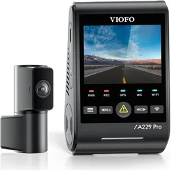 Viofo A229 Pro Tele (GPS-Empfänger, 4K), Dashcam, Schwarz