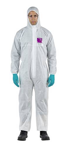 Ansell WH15S-00138-06 AlphaTec 1500 - Modell 138 Chemikalienschutz, Weiß, 2XL Kleider-Größe: XXL Weiß