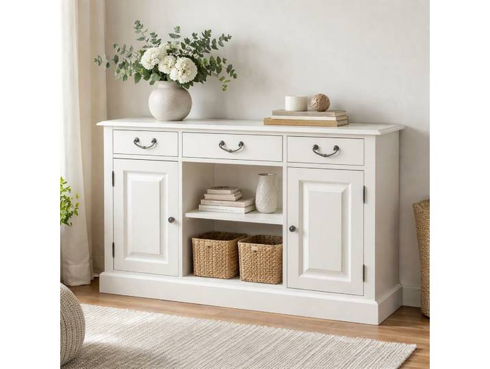 Wohnzimmer Landhaus Sideboard altweiß