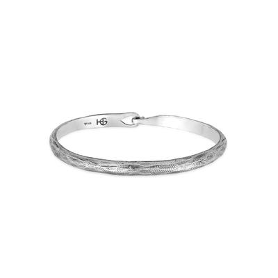 Armreif HAZE & GLORY "Armband Herren Armreif Hook Big gehämmert 925 Silber" Gr. 200, silber, Armbänder, Herren, Silber 925 (Sterlingsilber), Armreif