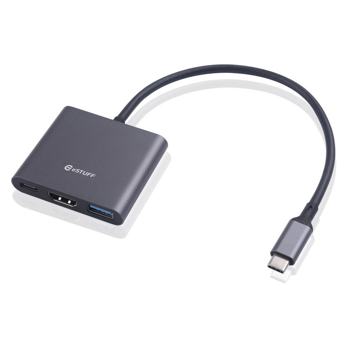 eSTUFF USB-C AV Multiport Hub USB-C (USB-C, 2 Ports) (ES623001)