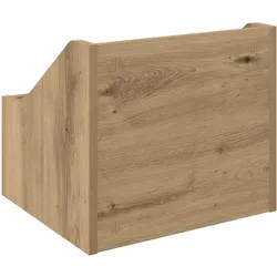 vidaXL LP Plattenbox (Platten), CD- & Schallplatten Aufbewahrung, Braun