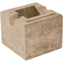 WESERWABEN® Mauersteine Vario-Line® Classic Creme-beige meliert Einsatzstein 1⁄2