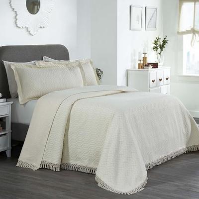 Superior Remi Fringe Cotton Blend Coverlet/Bedspread/Quilt