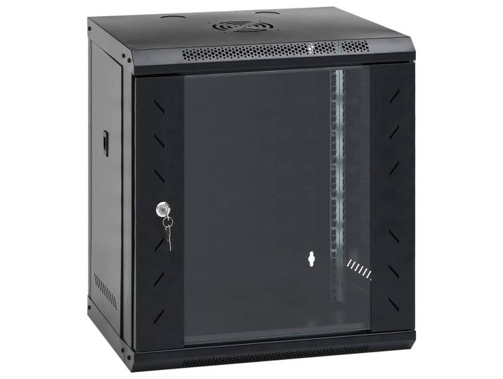 vidaXL 12U Wand-Netzwerkschrank 19 IP20 53x40x60 cm