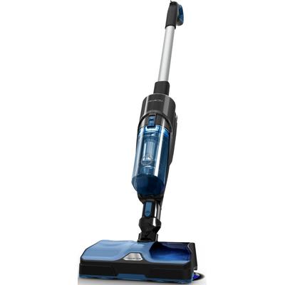 ROWENTA Nass-Trocken-Sauger "X-Combo, 2-in-1 Staubsaugen und rotierendes Wischen gleichzeitig", blau (blau, schwarz), B:17,5cm H:115cm T:27cm, Mehrzwecksauger, hohe Saugkraft, drei Reinigungsmodi, starker 21,6 V Akku, GZ3038