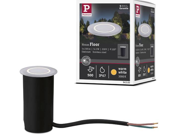 Paulmann House LED Bodeneinbauleuchte Warmweiß