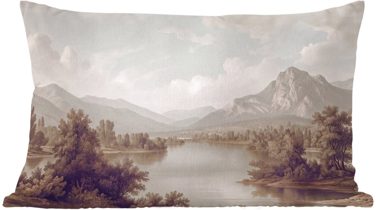 Sierkussen Landschap Sereen Klassiek - 50 x 30 cm