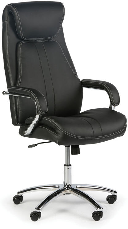 B2B Partner Echtleder-Chefsessel NEXUS, schwarz