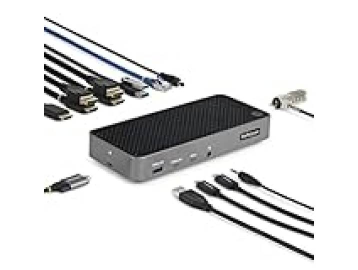 StarTech Dock USB-C Triple 4K HDMI DP, MacBook Pro Air et Windows, 100W PD