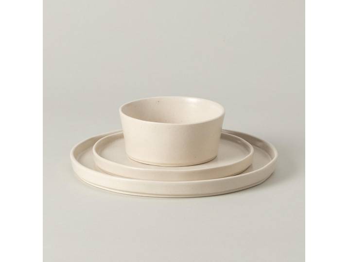 Costa Nova Kombiservice Lagoa, Perlmutt, Keramik, 12-teilig, 0,51 ml, Handmade in Europe, Essen & Trinken, Geschirr, Geschirr-Sets, Kombiservice
