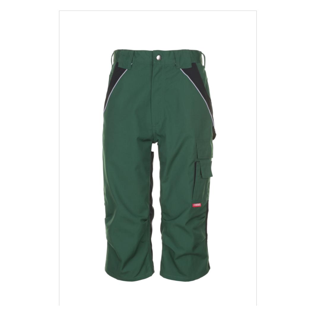 Planam Plaline Arbeitskleidung dreiviertel Hose grün schwarz L (L) (33946871)