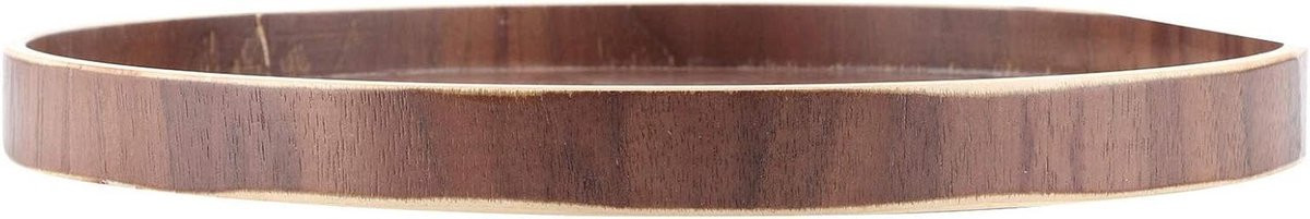 Houten Dienblad Serveerschaal Walnootkleur 30 cm