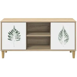 vidaXL, TV Möbel, Damisberg (Grünes Blättermuster) (33 x 102 x 50 cm)