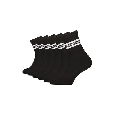 Tennissocken ALIFE & KICKIN, Damen, Gr. 35-38, schwarz, 75% Baumwolle, 20% Polyester, 3% Polyamid, 2% Elasthan, Socken Tennissocken, sportliche Tennissocken mit Streifen, aus Baumwolle mit weichem Bund