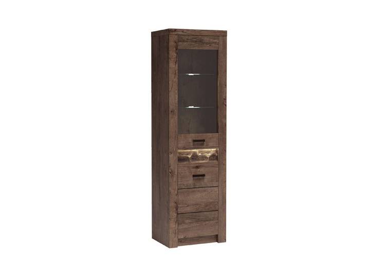 Beautysofa Vitrine POLIS I-4 Glasvitrine – LED wählbar, stilvoll & funktional