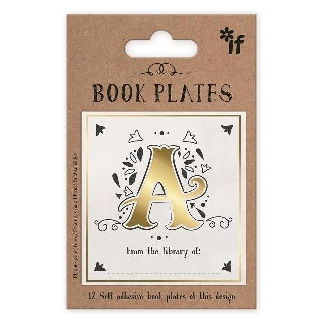 IF Exlibris - Satz Aufkleber - Buchstabe A (12 Sticker) (47603765)