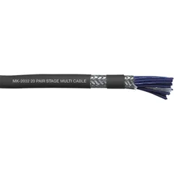 DAP MK-2032 Studio Multicore 20-paariges Kabel - doppelt geschirmt - schwarze Ummantelung