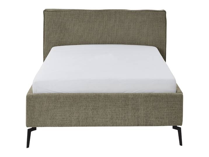 Gepolstertes Bett Lina Stoff Moss green 140 x 200 cm - Material: Polyester