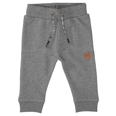 Jogginghose STACCATO, Mädchen, Gr. 68, Normalgrößen, grau, Oberstoff: 55% Baumwolle, 45% Polyester., kontrastfarbene Details, unifarben, Basic, normal, Hosen Jogginghose, Baby