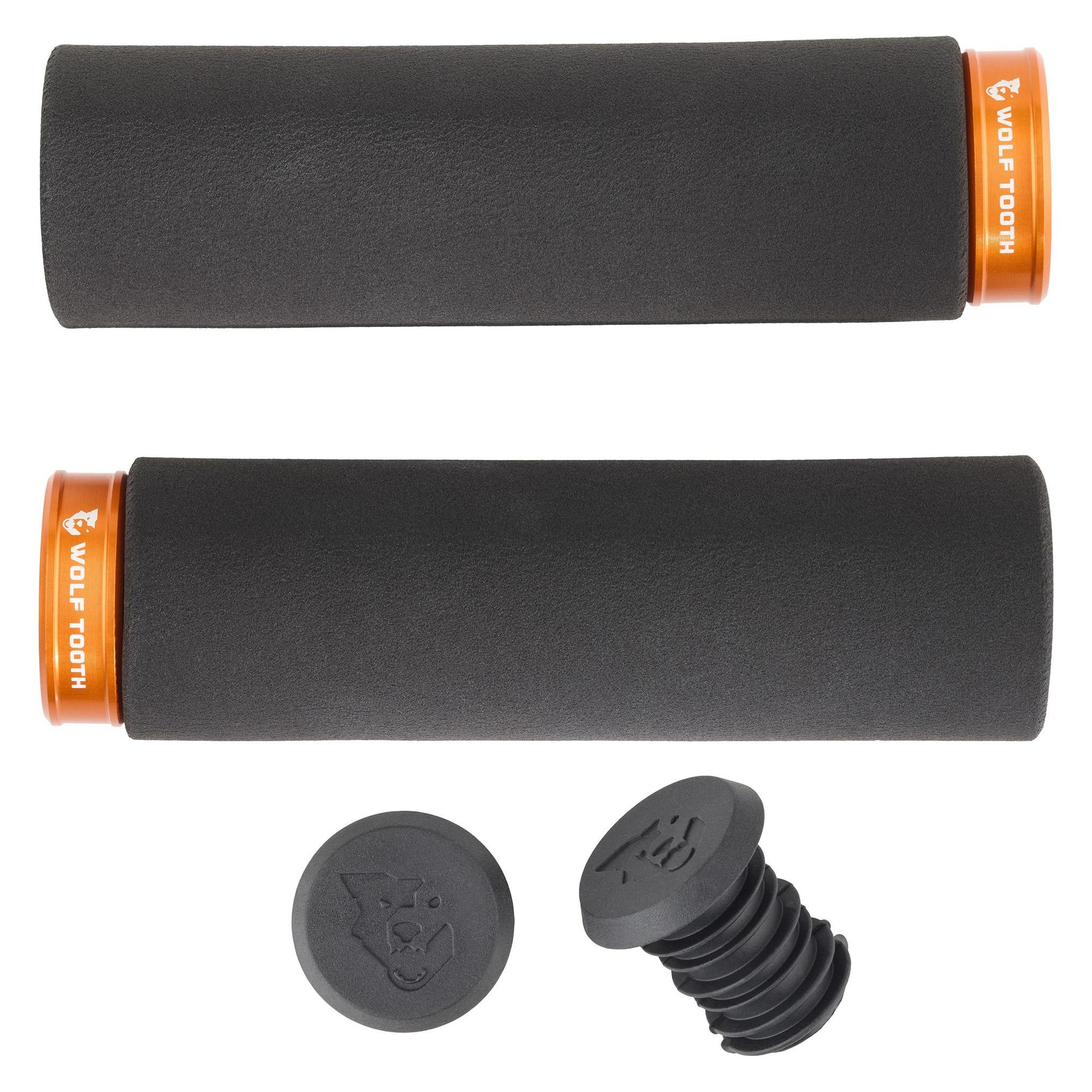 Wolf Tooth Fat Paw Lock-On Griff, black/orange (FPLCK-BLK-ORG)