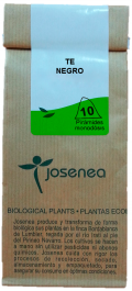 Josenea BLACK TEA, BOLSA 10 PYRAMIDS