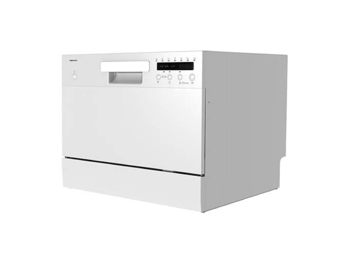 MEDION Tischgeschirrspüler DWT 60 (6 Gedecke Fassungsvermögen, 7 Reinigungsprogramme, LED Anzeige, 47 dB, MD37496) weiß