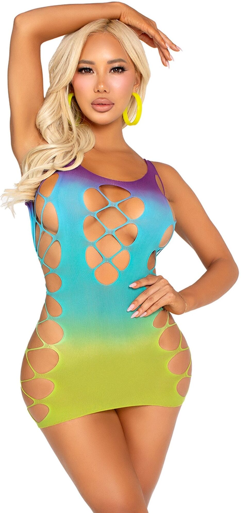 Leg Avenue Mini robe dégradée effet lacets